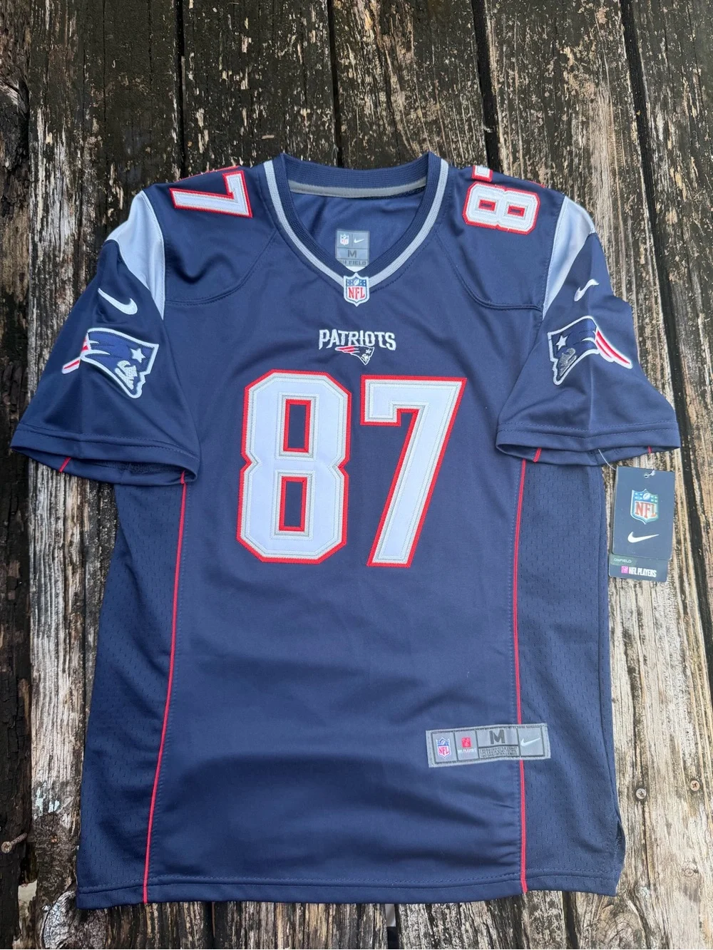 NWT Nike NFL New England Patriots Youth M (10-12) #87 Rob Gronkowski Jersey P6
